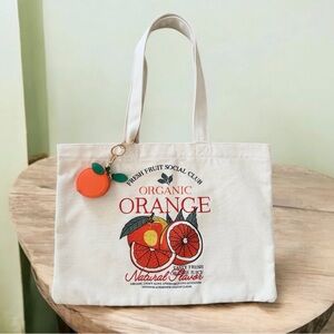 NEW Universal Thread Magazine Tote Handbag & Orange Coin Charm